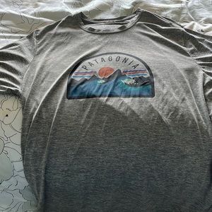 Patagonia Capilene long sleeve graphic tee shirt